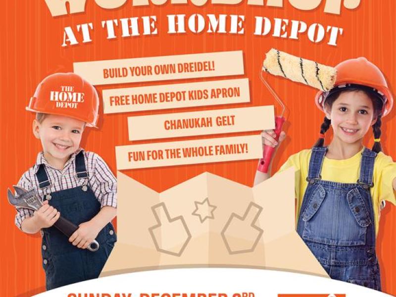 MENORAH WORKSHOP AT THE HOME DEPOT